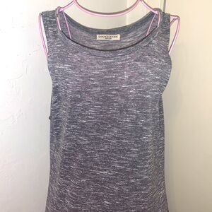 Women's Chance or Fate Gray Heathered MIDI Dress- Large